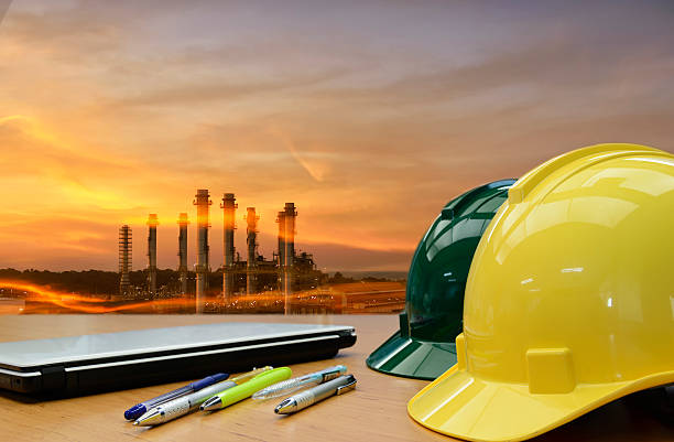 istock Oil ,Refinery ,Power work Safety helmet . 481171620