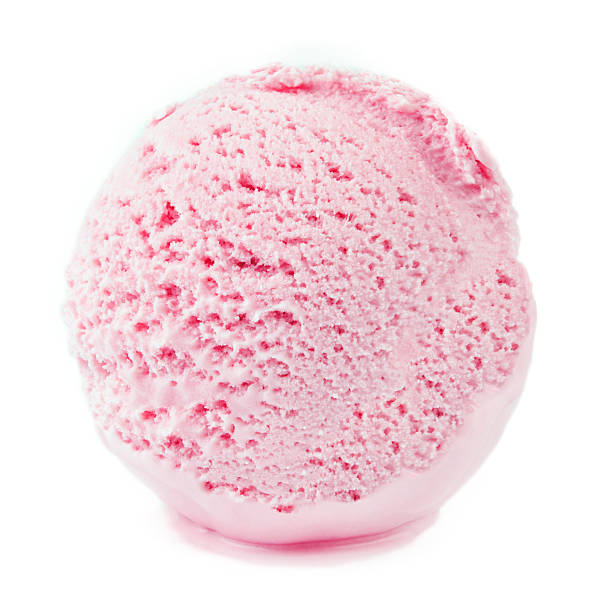 istock strawberry ice cream ball on white background 481171766