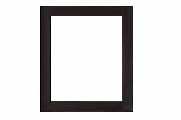 istock Black wooden picture isolated on white background 481171872