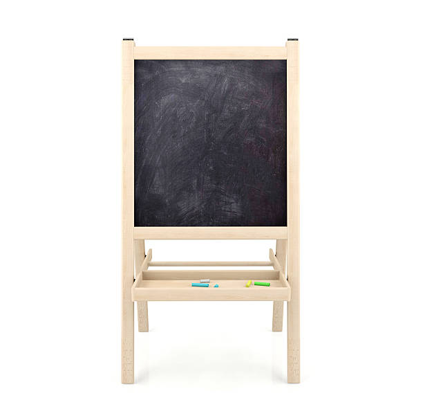 istock Blank blackboard on wooden stand 481175304