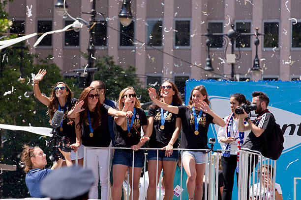 coppa del mondo di calcio fifa champions-noi nazionale di calcio femminile - fifa world cup foto e immagini stock