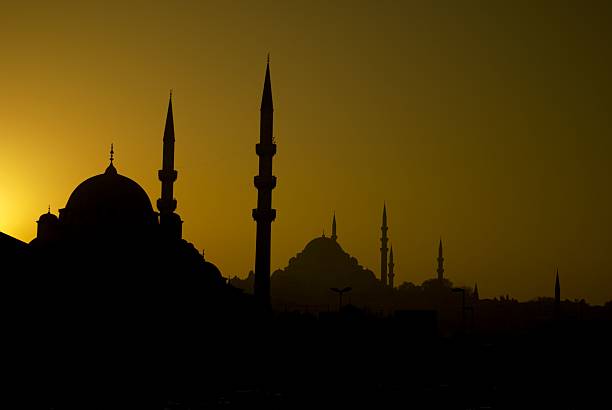 istock Silhouettes of mosques 481179254