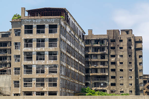 istock Ruins of Hashima Elementary/Intermediate School in Gunkanjima (Hashima) 481182090