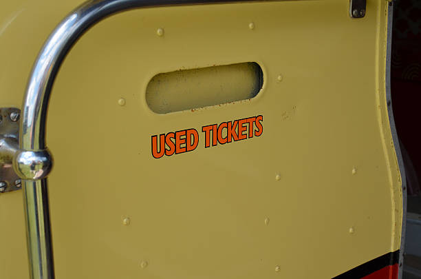 istock Used ticket bin on public transport bus. 481183666
