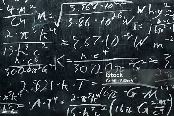 Chalkboard Stock Photo - Download Image Now - 2015, Algebra, Backgrounds