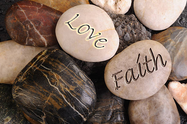 istock Love and Faith Rocks. 481190863