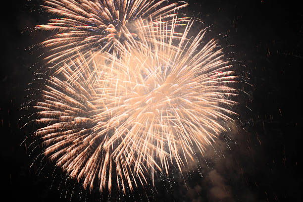 istock Japanese traditional fireworks in the night sky 481192087