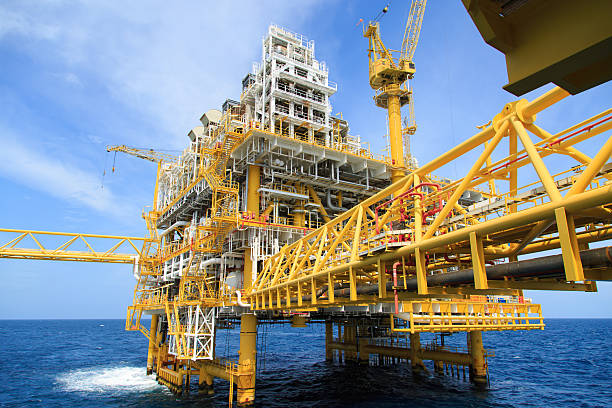istock Construction platform for production energy.Oil and gas platform 481192932