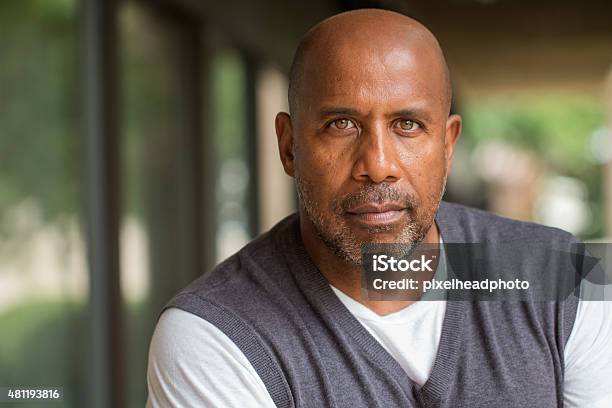 Mature African American Man Stock Photo - Download Image Now - Men, African-American Ethnicity, Human Face