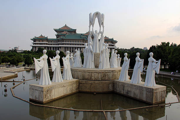 North Korea DPRK: Mansudae Fountain Park