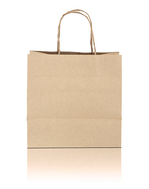 istock Brown paper bag on white background 481194013