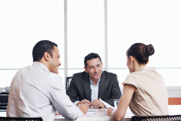 istock Going over the details of their business plan 481194500