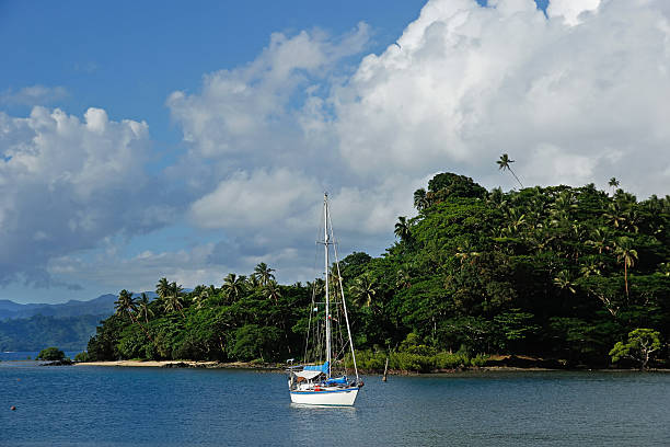 istock Savusavu harbor, Vanua Levu island, Fiji 481196897