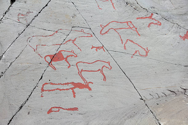 istock Rock carvings at Alta 481197071