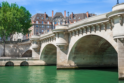 Pont Neuf, Ile de la Cite, Seine River, Bridge - Man Made Structure, Paris- France