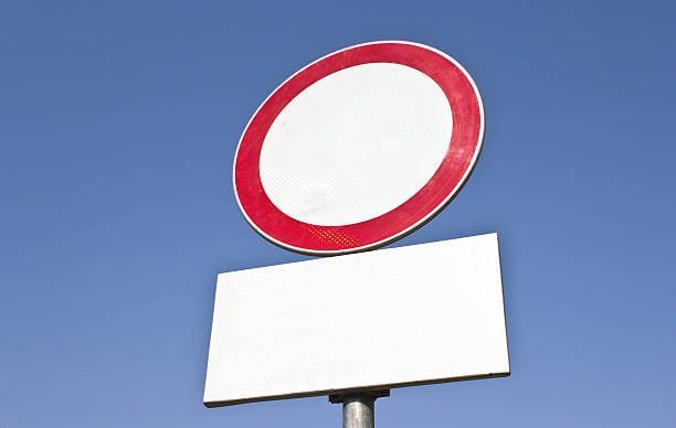istock No vehicles traffic sign over blue sky 481198211