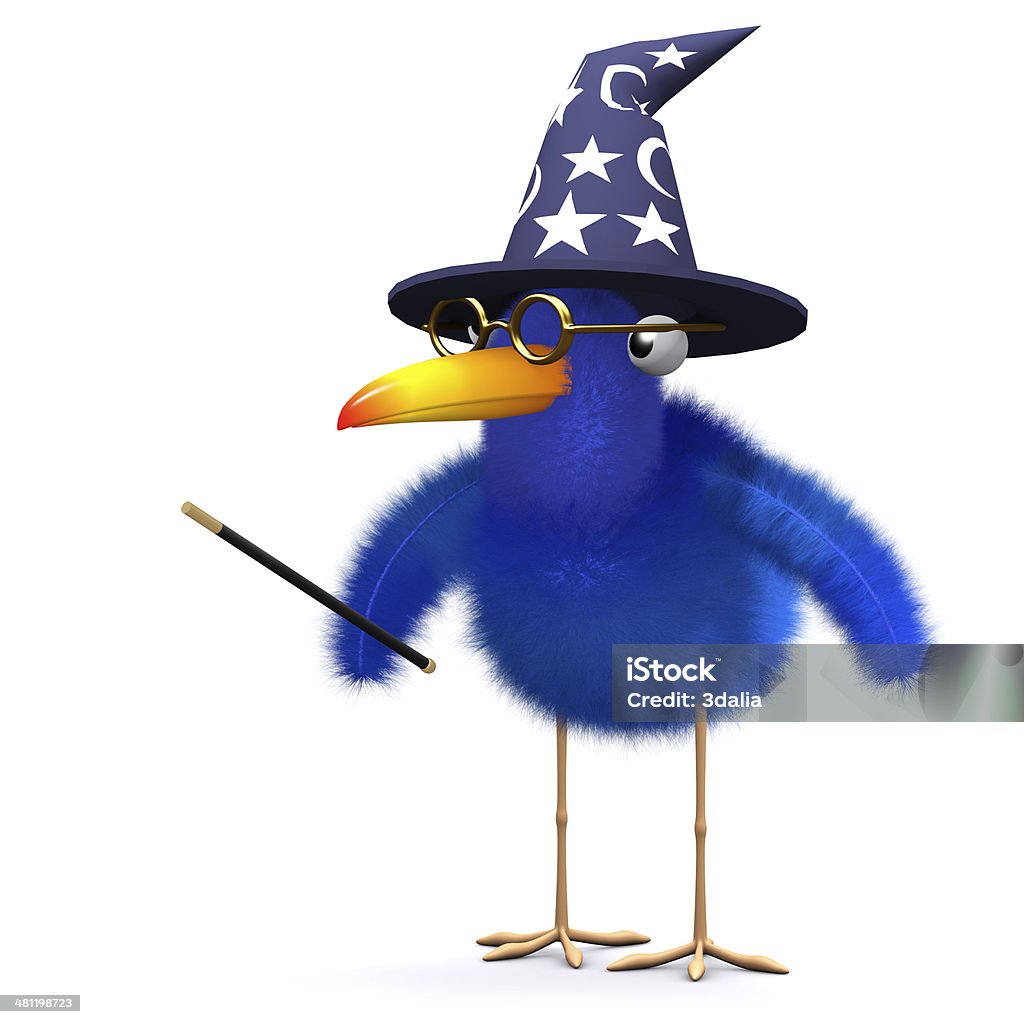 3 d Bluebird magician - Zbiór zdjęć royalty-free (Beztroski)