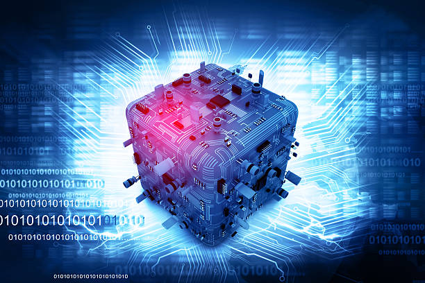 istock Digital illustration of electronic circuit board 481199556