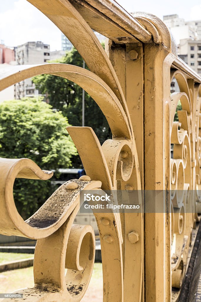 Art Nouveau on Santa Ifigenia Bridge in Sao Paulo, Brazil Architecture Stock Photo