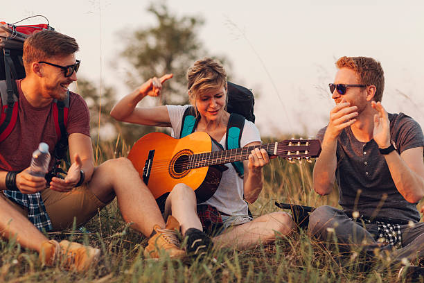 istock Friends hiking and camping together. 481203318