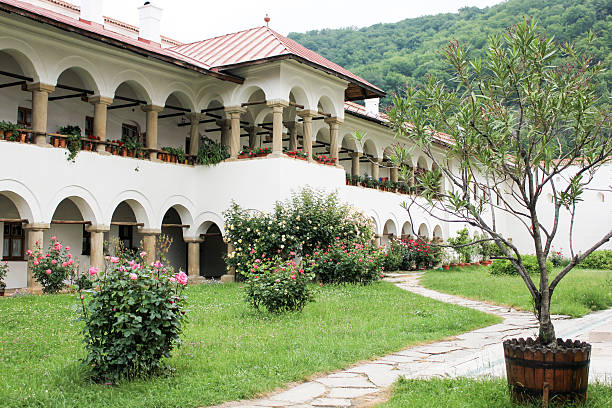 istock Rural Landscape with old monastery in Romania 481203520