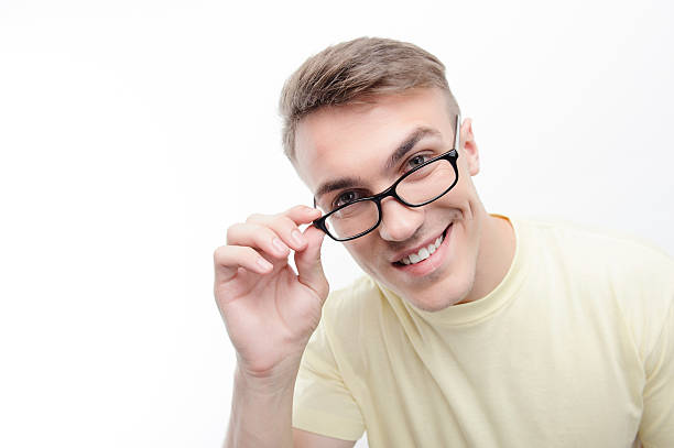 istock Close up of smiling man wearing glasses 481204554