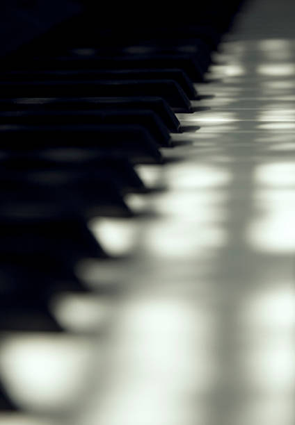 istock Close up of Grand Piano keys 481207478