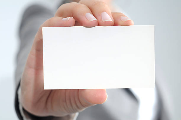 istock Blank Business Card in a Hand 481208550