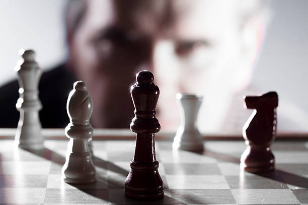 a estratégia - chess coordination leadership strategy - fotografias e filmes do acervo