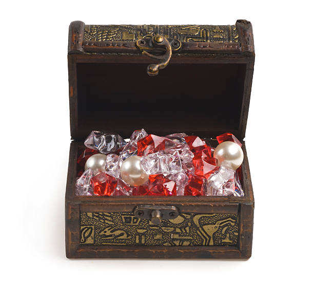 istock open treasure chest with jewelry isolated on white 481208695