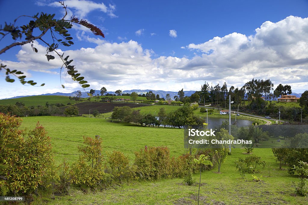 Colombia-pintoresca montaña andina Escena rural: Subachoque. - Foto de stock de Agricultura libre de derechos