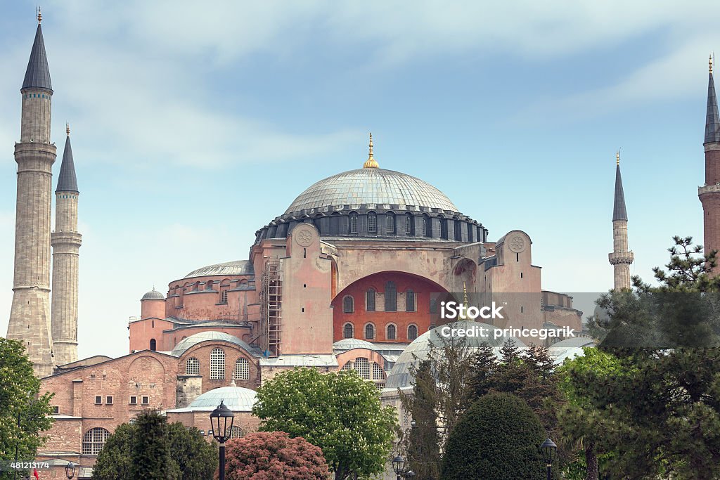 Hagia Sophia Hagia Sophia - masterpiece of Byzantine architecture in Istanbul 2015 Stock Photo