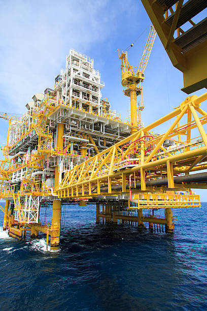 istock Construction platform for production energy.Oil and gas platform 481215574