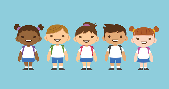 Cartoon School Children Stock Illustration - Download Image Now - Elementary Student, School Children, School Uniform - iStock Cartoon School Children Stock Illustration - Download Image Now - Elementary Student, School Children, School Uniform - iStock