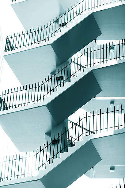 istock External staircase on modern apartmemn block 481215935