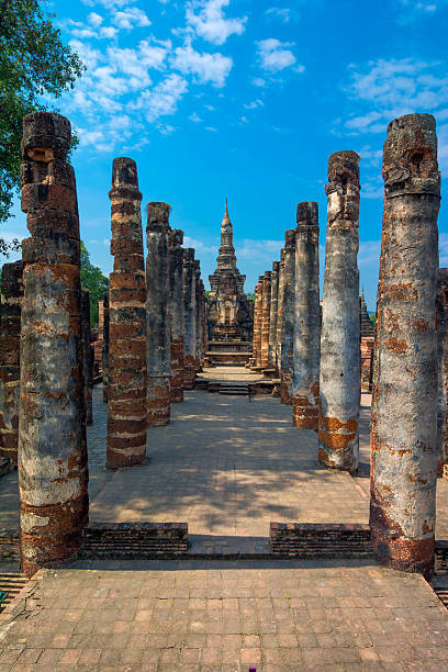 istock Old chedi (Buddhist stupa) in Sukhothai, Thailand 481218413