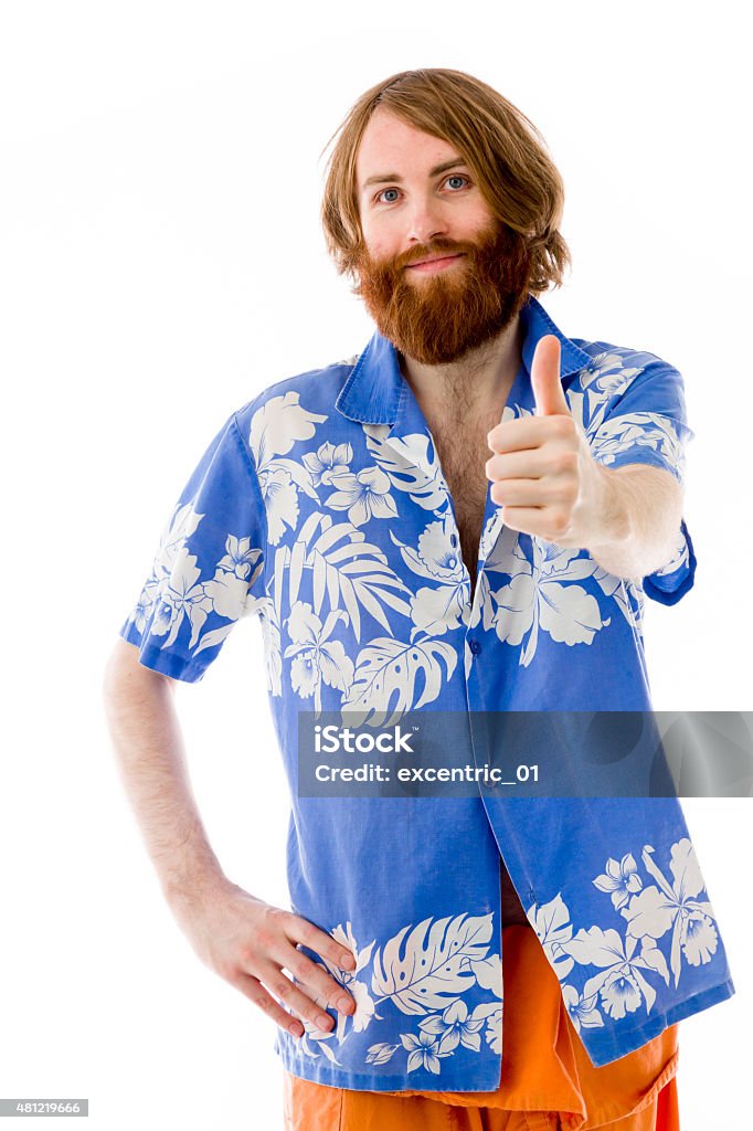 model isolated positive attitude thumbs up Model in studio isolated on white background 2015 Stock Photo