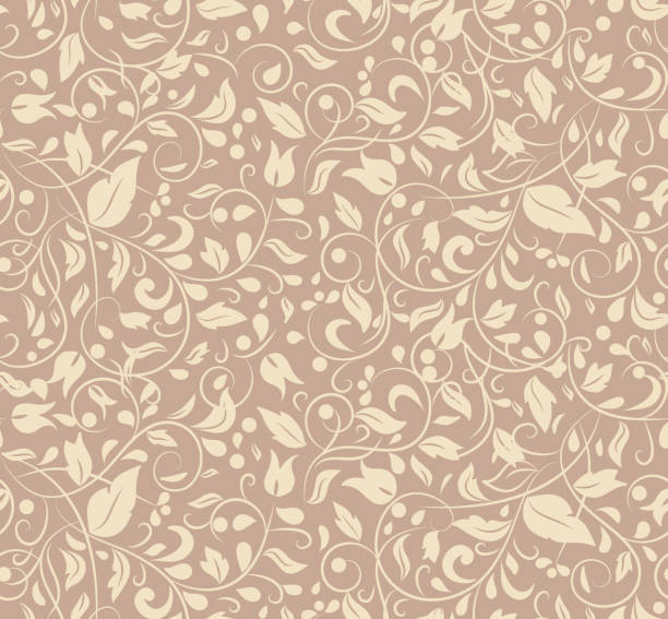 ilustrações, clipart, desenhos animados e ícones de elegante elegante abstrato papel de parede floral. - floral pattern pattern silk wallpaper