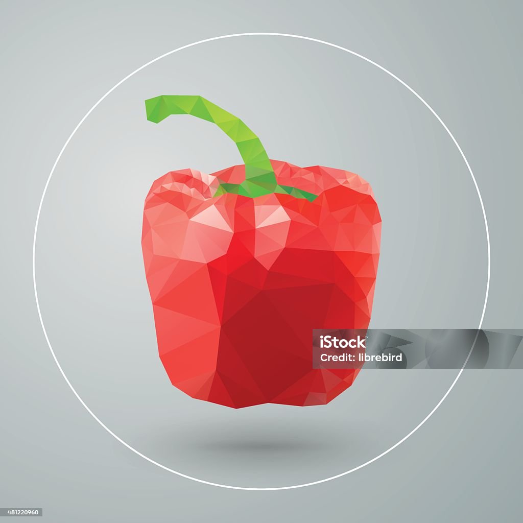Triangle Form Pepper Vector Vegetables Stock Illustration - Download Image Now - Abstract ...