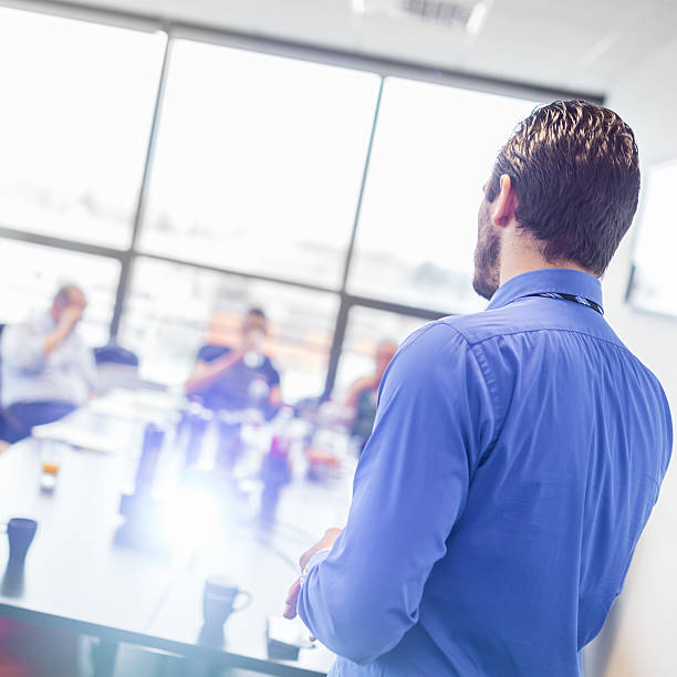 istock Business presentation on corporate meeting. 481222128