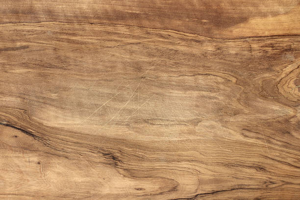 Olive wood Close up of an olive wood cutting board knotted wood stock pictures, royalty-free photos & images