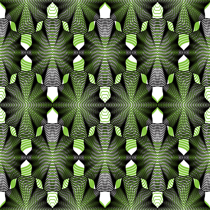 Continuous Vector Pattern Graphic Lines Decorative Abstract Stock ...