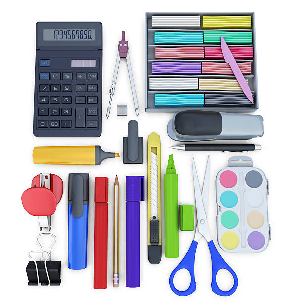 istock Set of school supplies 481228604
