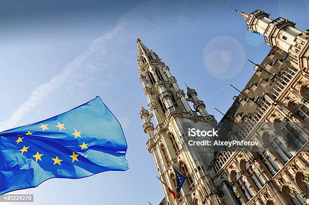 The Townhall Of Brussels Stock Photo - Download Image Now - 2015, Architecture, Beauty