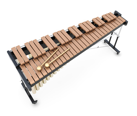 Xylophone on a whitre