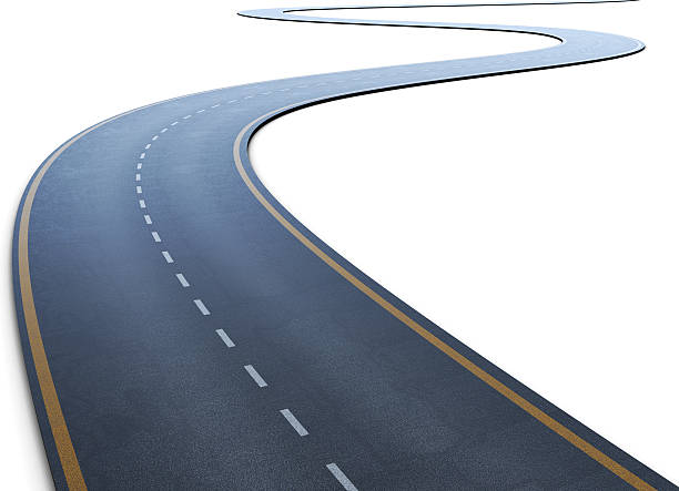 istock The road with a marking going to a distance 481231322