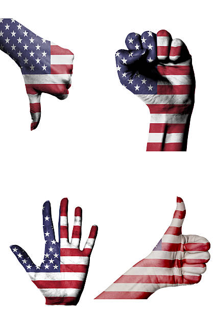 istock hands with multiple gestures (open palm, closed fist, thumbs up 481232163
