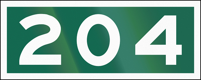 Guide road sign in Canada - Street Number. This sign is used in Ontario.