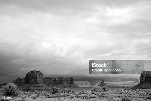 Monument Valley Stock Photo - Download Image Now - Desert Area, Distant, Famous Place