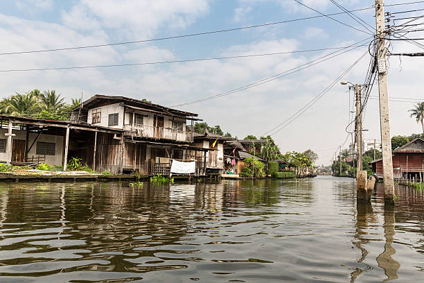 istock Slum on dirty canal in Thailand 481237993